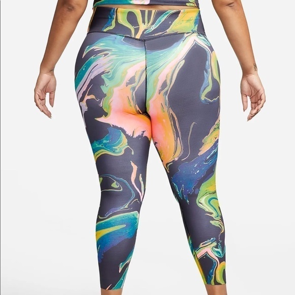 Nike One Luxe 7/8 Leggings 2X - Picture 2 of 11